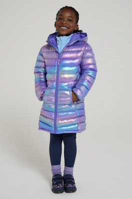 Florence Kids Longline Padded Jacket - Iridescent