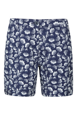 Lakeside II Printed Womens Shorts - Blue