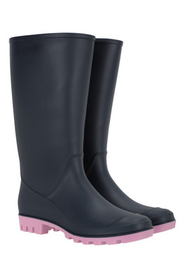 Splash Womens Wellies - Dark Blue