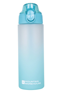 BPA-Free Ombre Push-Lid Water Bottle - 600ml - Blue