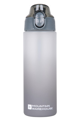 BPA-Free Ombre Push-Lid Water Bottle - 600ml - Grey