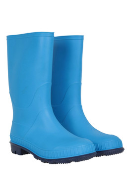 Plain Kids Wellies - BLU