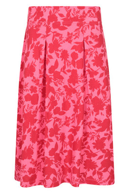 Waterfront Womens Jersey Skirt - Dark Red