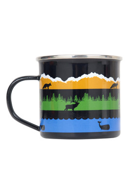 Wildlife Enamel Mug - Navy