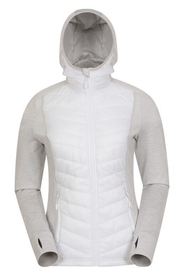Action Packed Womens Padded Jacket - White