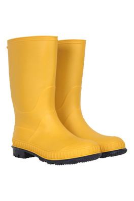 Plain Kids Wellies - Mustard