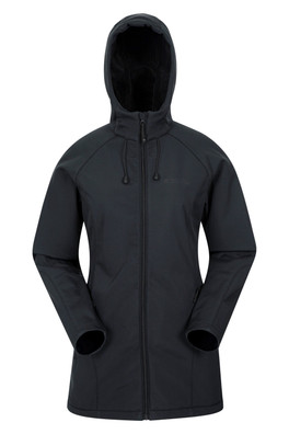 Frost Womens Longline Softshell Jacket - Black