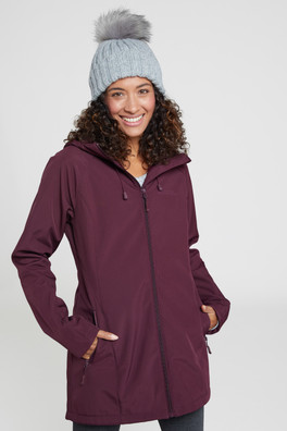 Frost Womens Longline Softshell Jacket - Burgundy