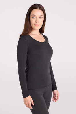 Keep The Heat Womens Thermal Top - Black