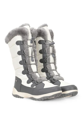 Snowflake Extreme Womens Adaptive Long Snow Boots - White