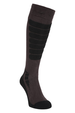Altitude Mens Isocool Knee Length Ski Socks - Brown