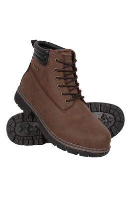 Gorge Mens Casual Thermal Waterproof Outdoor Boots - Dark Brown