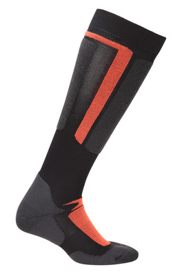 Extreme Mens Thermal Merino Knee Length Ski Socks - Burnt Orange