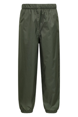 Waterproof Fleece Lined Kids Trousers - Khaki