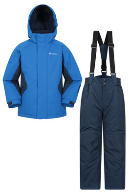 Kids Ski Jacket and Pant Set - Blue