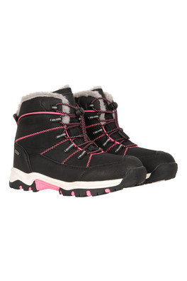 Comet Kids Waterproof Snow Boots - Jet Black