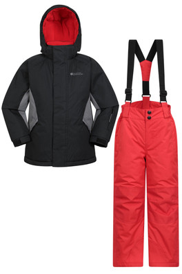 Kids Ski Jacket and Pant Set - Jet Black
