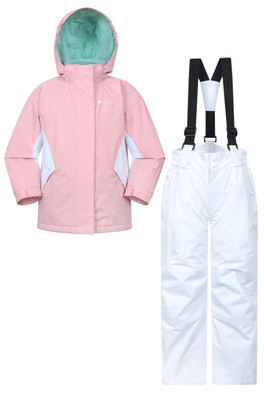 Kids Ski Jacket and Pant Set - Light Pink