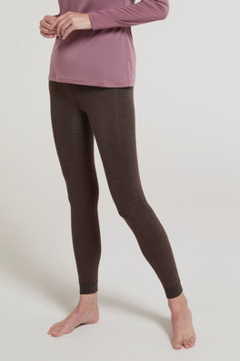 Fluffy Women's Fleece Lined IsoTherm Leggings - Taupe