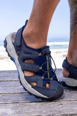 Rift Mens Drainage Mountain Warehouse Shandals - Blue