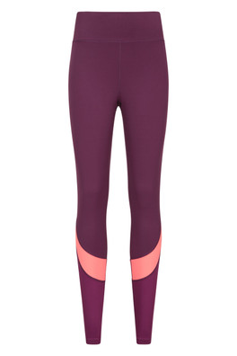 Core Sculpted Bonded Waistband Womens Leggings - Burgundy