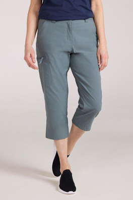 Hiker Stretch Womens Capri - Pale Green