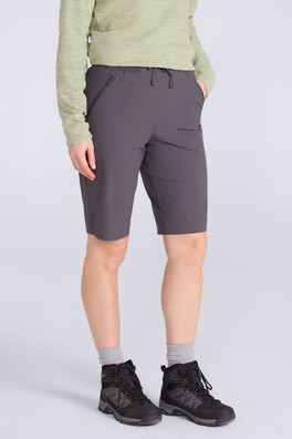 Explorer Womens Long Shorts - Dark Grey