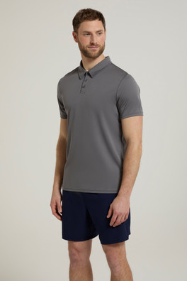 Endurance Isocool Mens Polo - Dark Grey