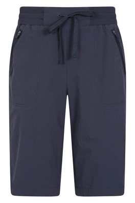 Explorer Womens Long Shorts - Dark Blue