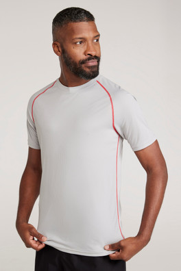Aero IsoCool Mens T-Shirt - Light Grey