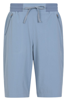 Explorer Womens Long Shorts - Light Blue