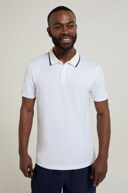 Tournament Mens IsoCool Polo - White