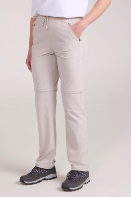 Explorer Womens Zip-Off Trousers - Beige