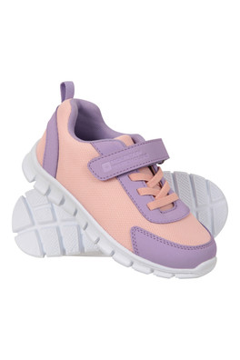 Lightweight Junior Sports Trainers - Light Pink