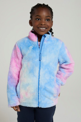 Rainbow Cosy Kids Fleece - Purple