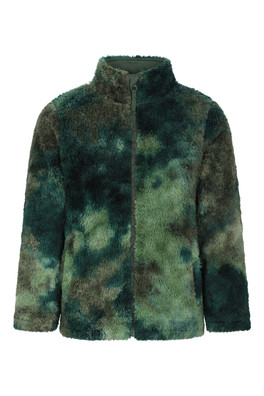Rainbow Cosy Kids Fleece - Dark Green