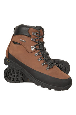Quest Mens IsoGrip Leather Waterproof Hiking Boots - Brown
