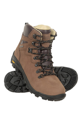 Odyssey Extreme Mens Vibram Waterproof Hiking Boots - Brown