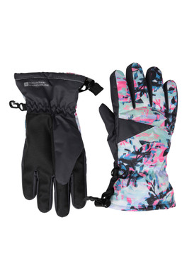 Extreme Kids Waterproof Ski Gloves - Bright Pink