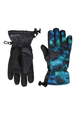 Extreme Kids Waterproof Ski Gloves - Dark Teal