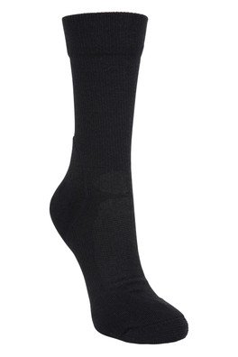 Merino Womens Mid-Calf Hiker Socks - Black