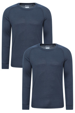 Talus Mens Baselayer Top Multipack - Navy