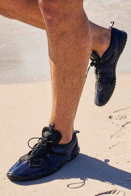 Ocean Mens Adjustable Water Shoes - Navy