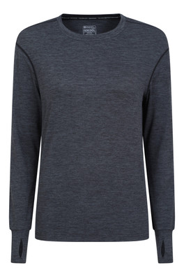 Time Trial Womens Running T-Shirt - Black