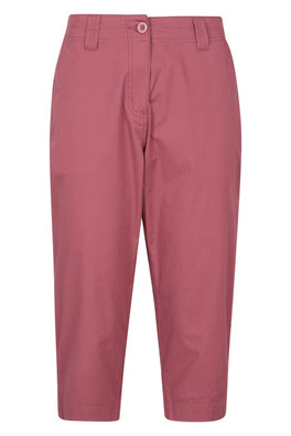 Coastal Womens Stretch Capris - Pink