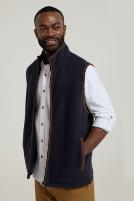 Rove Mens Fleece Gilet - Navy