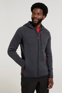 Treston Mens Hooded Fleece - Black