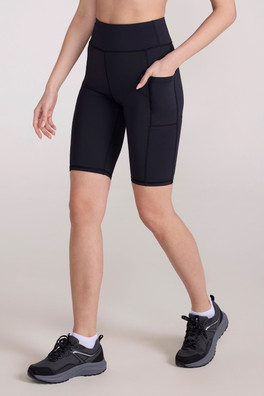 Bounce Womens Legging Shorts - Jet Black