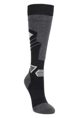 Extreme Womens Thermal Merino Knee Length Ski Socks - Black