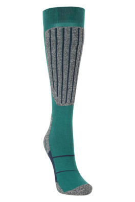 IsoCool Womens Knee Length Ski Socks - Teal